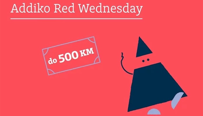 Nova Addiko Red Wednesday akcija, poklon do 500 KM