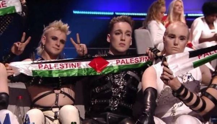 Predstavnici Islanda na Eurosongu razvili šalove Palestine (VIDEO)