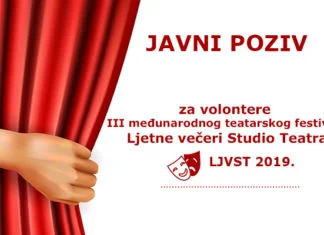 Poziv za volontere: Postani dio kreativnog festivala Ljetne večeri Studio Teatra