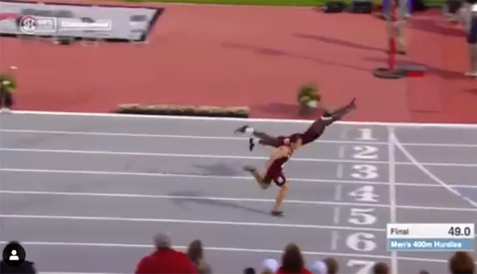 Luda završnica utrke na 400 metara, proletio kroz cilj kao Supermen (VIDEO)