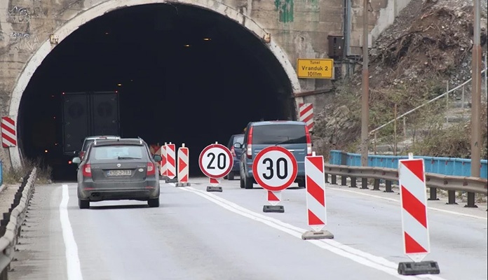 Kroz tunel Vranduk II od sutra dvosmjerno saobraćanje