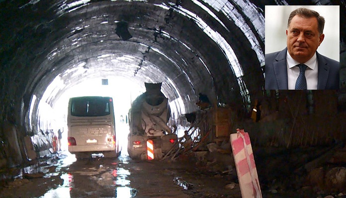 Milorad Dodik prolazeći kroz tunel Vranduk počastio radnike sa 200 KM