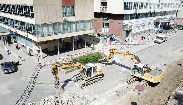 Nastavljeni radovi na ulici kod JU “Dom zdravlja” Zenica