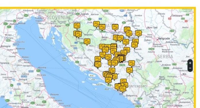 BIHAMK dosad postavio web kamere na 62 lokacije širom BiH