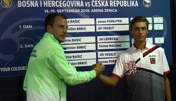 Bašić i Forejtek otvaraju duel Davis Cup reprezentacija BiH i Češke
