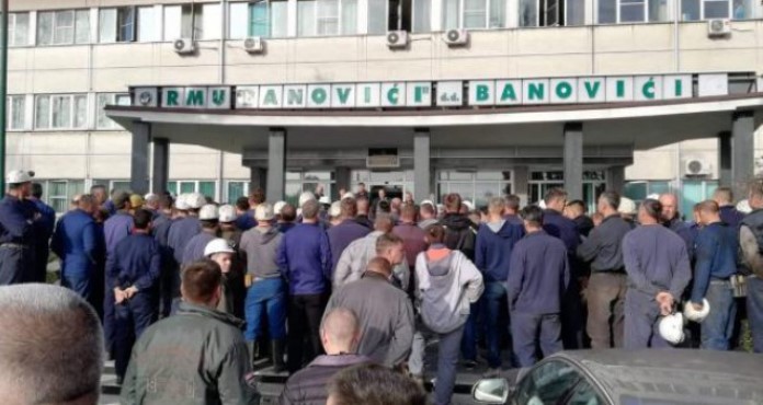 Rudari u Banovićima stupili u štrajk upozorenja, rudnik bez Nadzornog odbora
