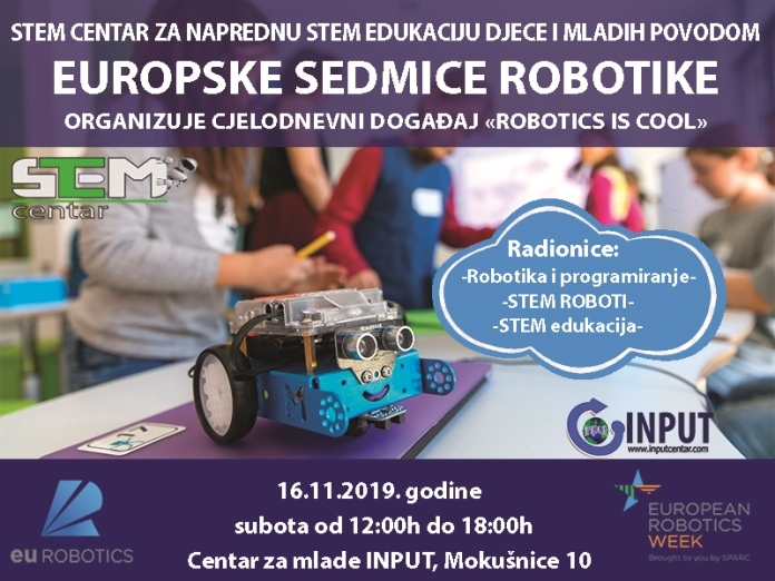 Robotika je cool – Europska sedmica robotike u INPUT Centru
