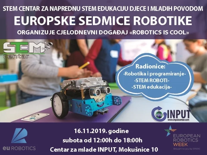 Robotika je cool – Europska sedmica robotike u INPUT Centru
