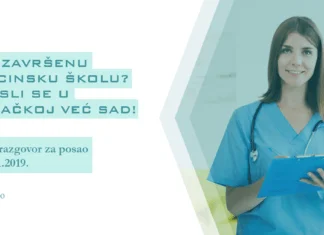 Imaš završenu medicinsku školu? Zaposli se u Njemačkoj već sad!