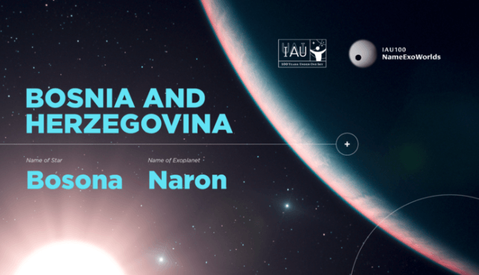 Bosna i Hercegovina je dobila zvijezdu i planetu u sazviježđu Vodolije