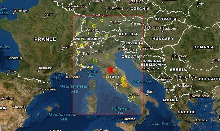 Jak zemljotres pogodio Italiju