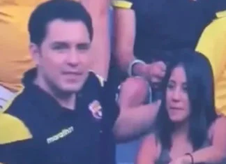 Doveo ljubavnicu na utakmicu pa ga snimili u televizijskom prijenosu (VIDEO) Ljubavnik I Ljubavnica