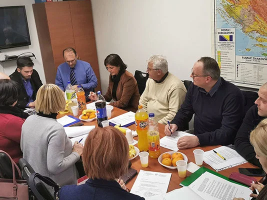Kantonalni štab Civilne Zaštite Sastanak