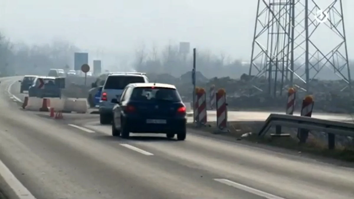 Velika opasnost na M-17 u Zenici (VIDEO)