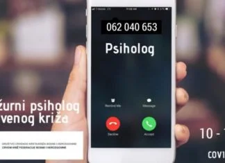 Crveni križ FBiH otvorio telefonsku liniju za pružanje psihosocijalne podrške