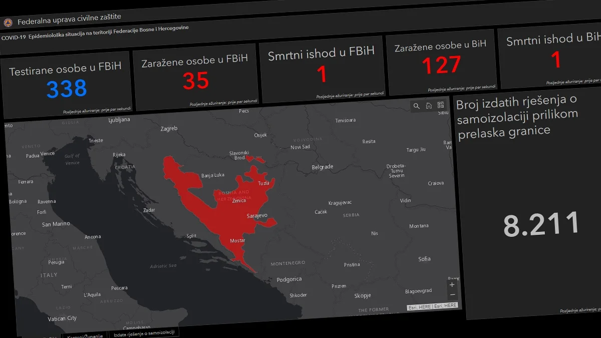Pokrenuta aplikacija za praćenje prisustva koronavirusa u FBiH
