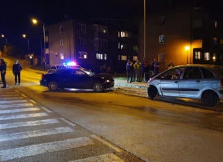 Saobraćajna nezgoda kod benzinske Hifa u Crkvicama