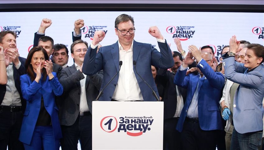 Aleksandar Vučić proglasio pobjedu na izborima u Srbiji