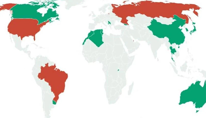 Karta Zemalja Koronavirus