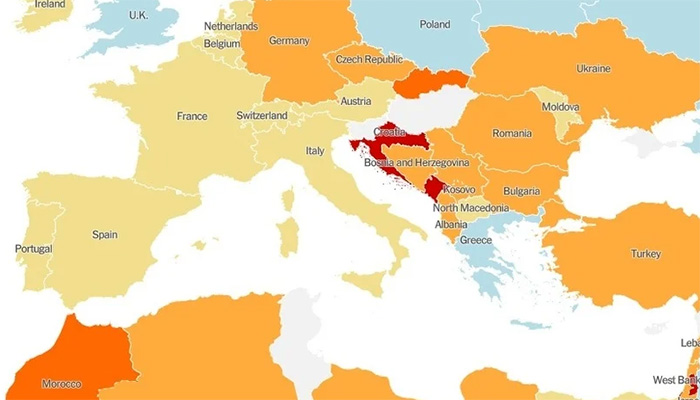 Hrvatska ima najjači porast broja novozaraženih u Evropi