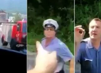 Nakon verbalnog sukoba, policajac pljunuo vozača (VIDEO) Policija U Konjicu