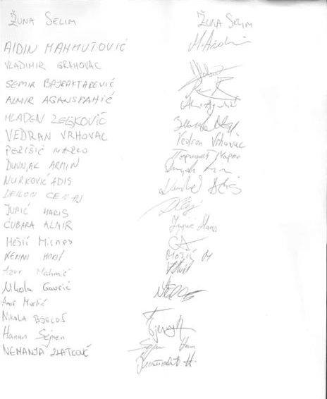 Potpis Igrača Čelika