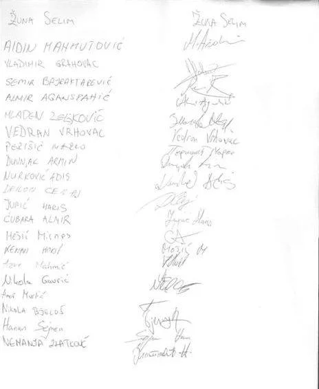 Potpis Igrača Čelika