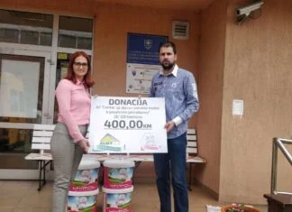 Almy donirao materijal za krečenje JU Centru za djecu i odrasle s posebnim potrebama
