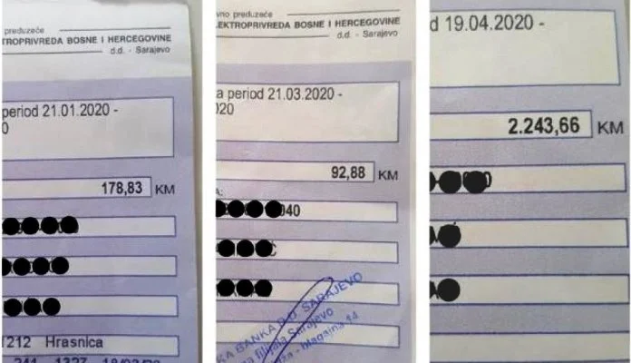Sarajlija dobio račun za struju veći od 2.200 KM, iz EPBiH kažu da ne mogu pristupiti brojilu i da mora platiti