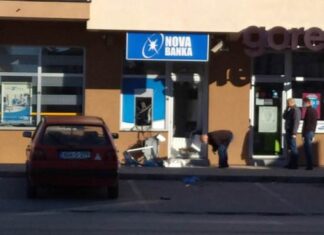 Raznijeli bankomat na Palama i odnijeli novac
