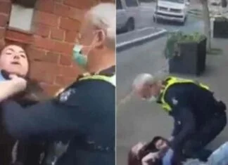 Nasilno hapšenje i bacanje na ulicu žene koja je imala opravdanje za nenošenje maske (VIDEO)