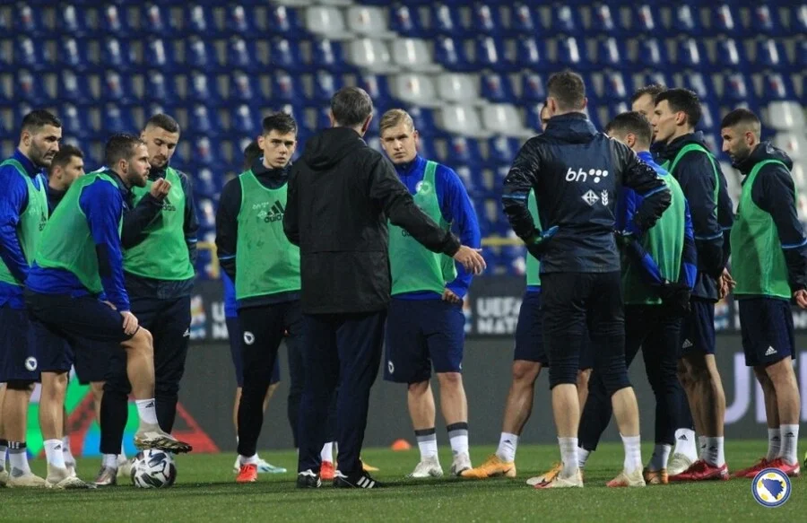 Reprezentacija BiH odradila trening na Grbavici