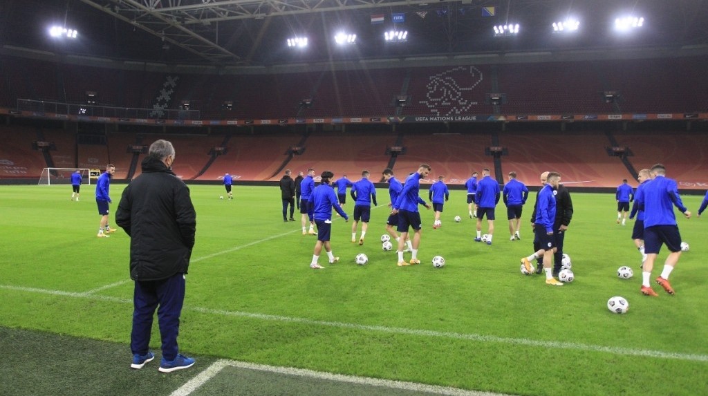 Reprezentativci BiH odradili trening na Johan Cruijff Areni