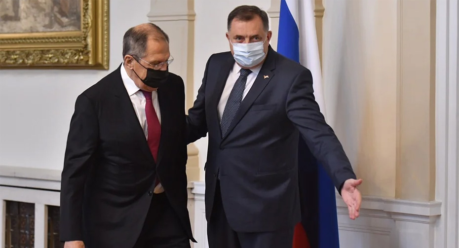 Milorad Dodik sam primio ruskog ministra Sergeja Lavrova