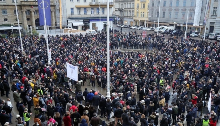Protesti U Zagrebu