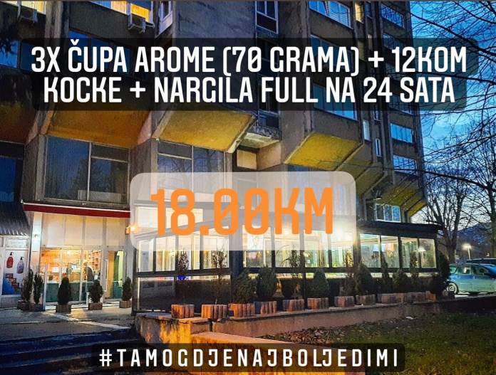 Nargila bar iz Zenice će iznajmljivati nargile dok im je zabranjeno usluživanje