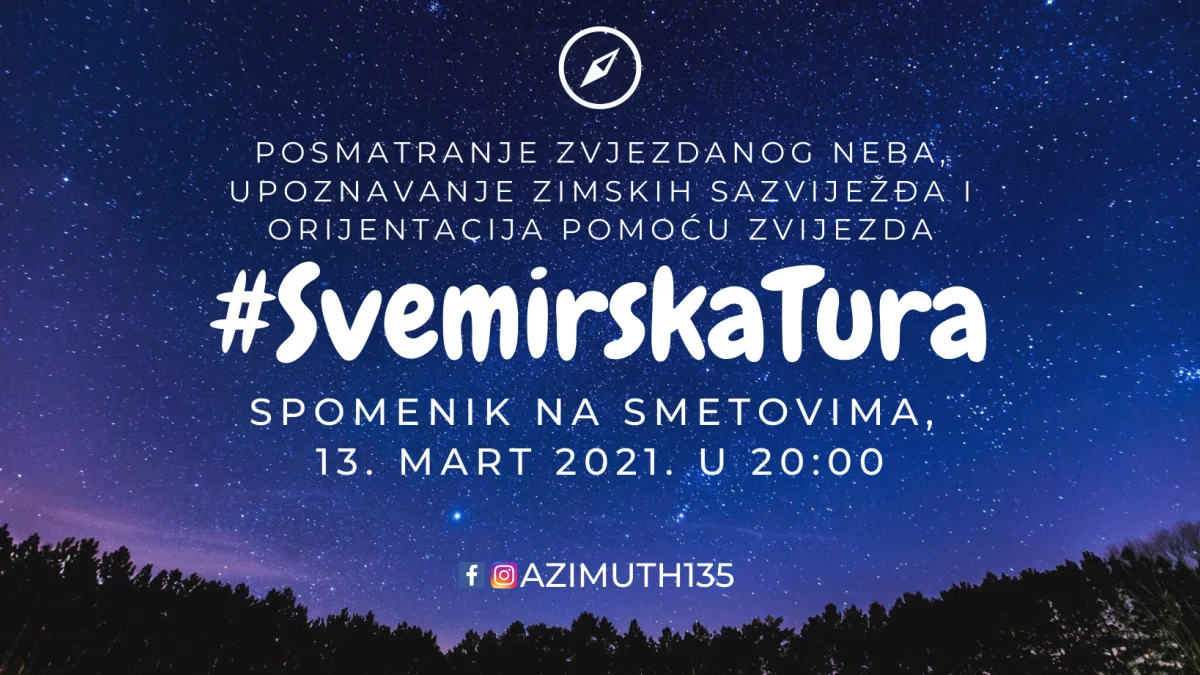 U subotu jedinstvena #SvemirskaTura na Smetovima