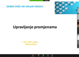 Održan webinar – Upravljanje promjenama u školi i online komunikacija (FOTO)