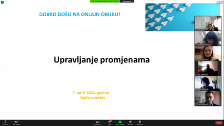 Održan webinar - Upravljanje promjenama u školi i online komunikacija (FOTO)