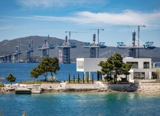 Pelješki most potpuno izmijenio vizuru Neretvanskog kanala Pelješki Most Gradnja