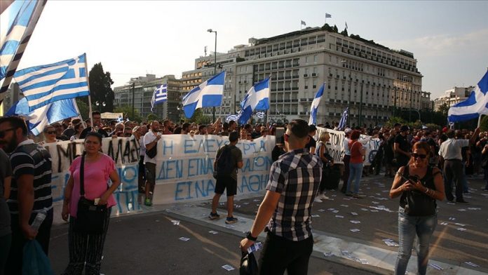 Grčka Policija Demonstracije