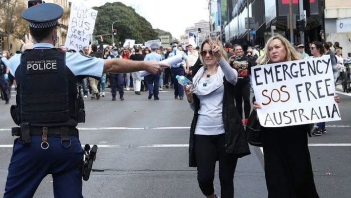 Australija Protesti COVID 19