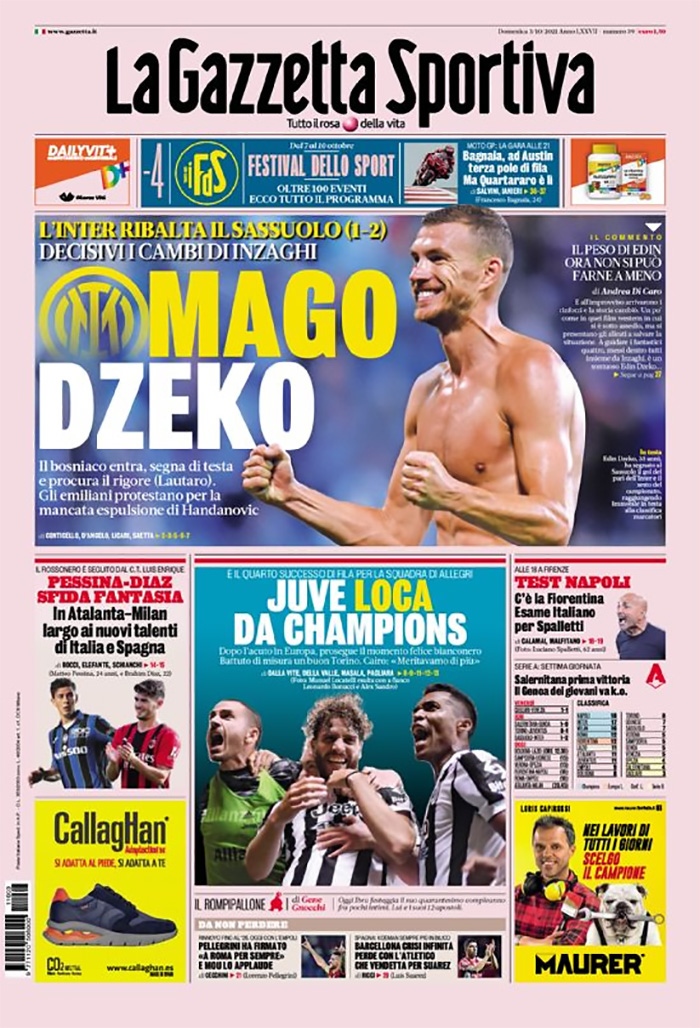 La Gazzetta Sportiva Edin Dzeko