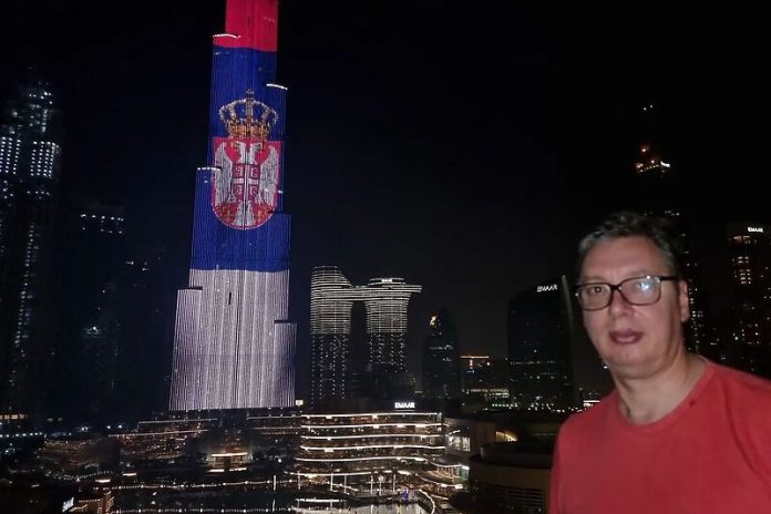 Vucic Dubai Burj Khalifa Srbija