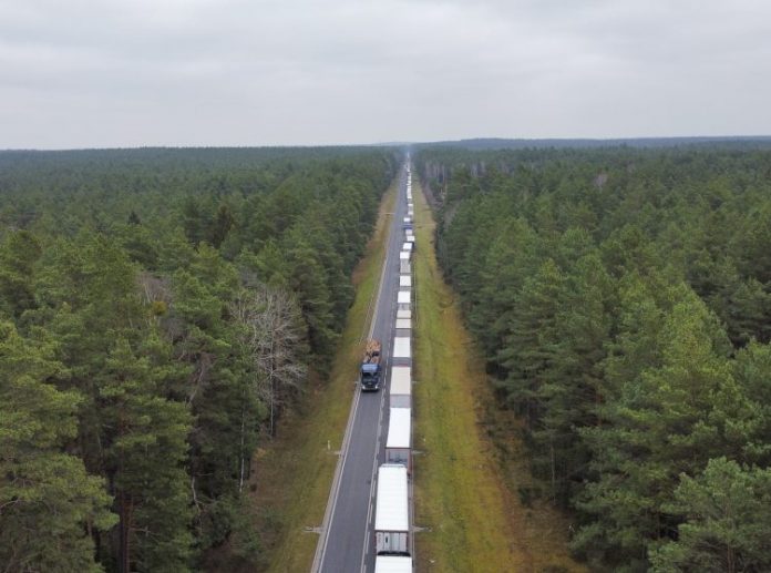 Duga Kolona Granica Poljska Bjelorusija