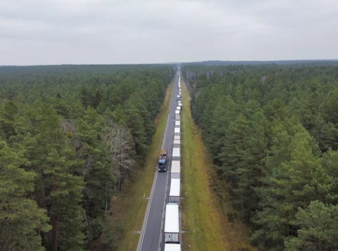 Duga Kolona Granica Poljska Bjelorusija