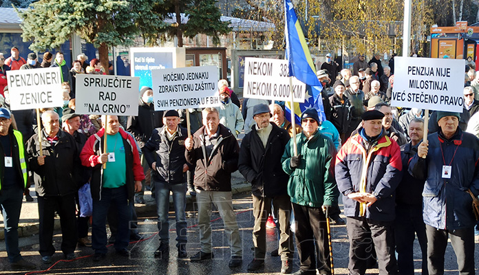 Protesti Penzionera U Zenici