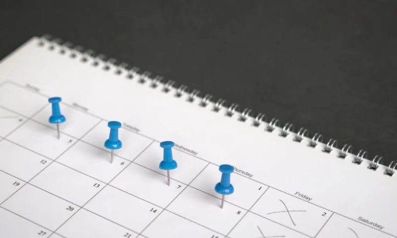 Četiri Radna Dana Pinovi Ilustracija