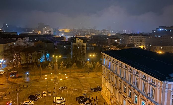 Kijev Noću Ukrajina
