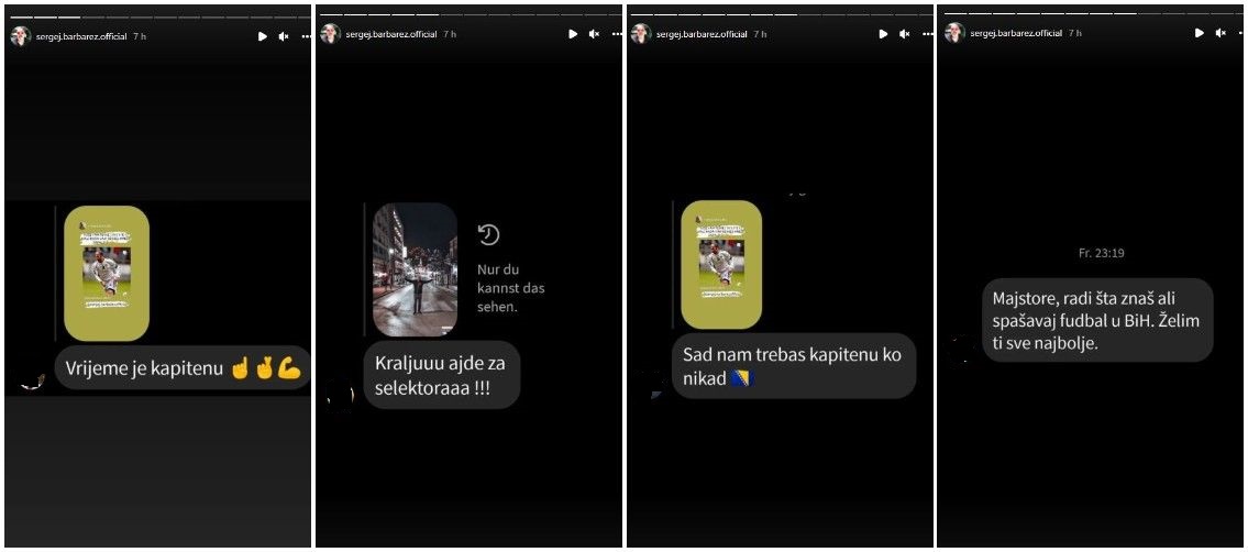 Sergej Barbarez Instagram Story 